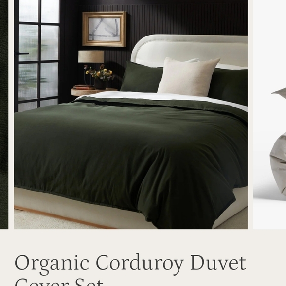 Parachute Organic Corduroy Duvet Set - Picture 2 of 10